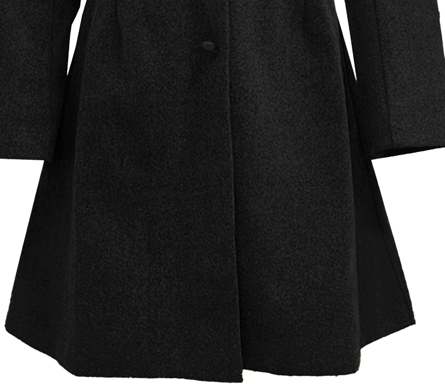 Wool Blend Notched Lapel Overcoat - Image 4