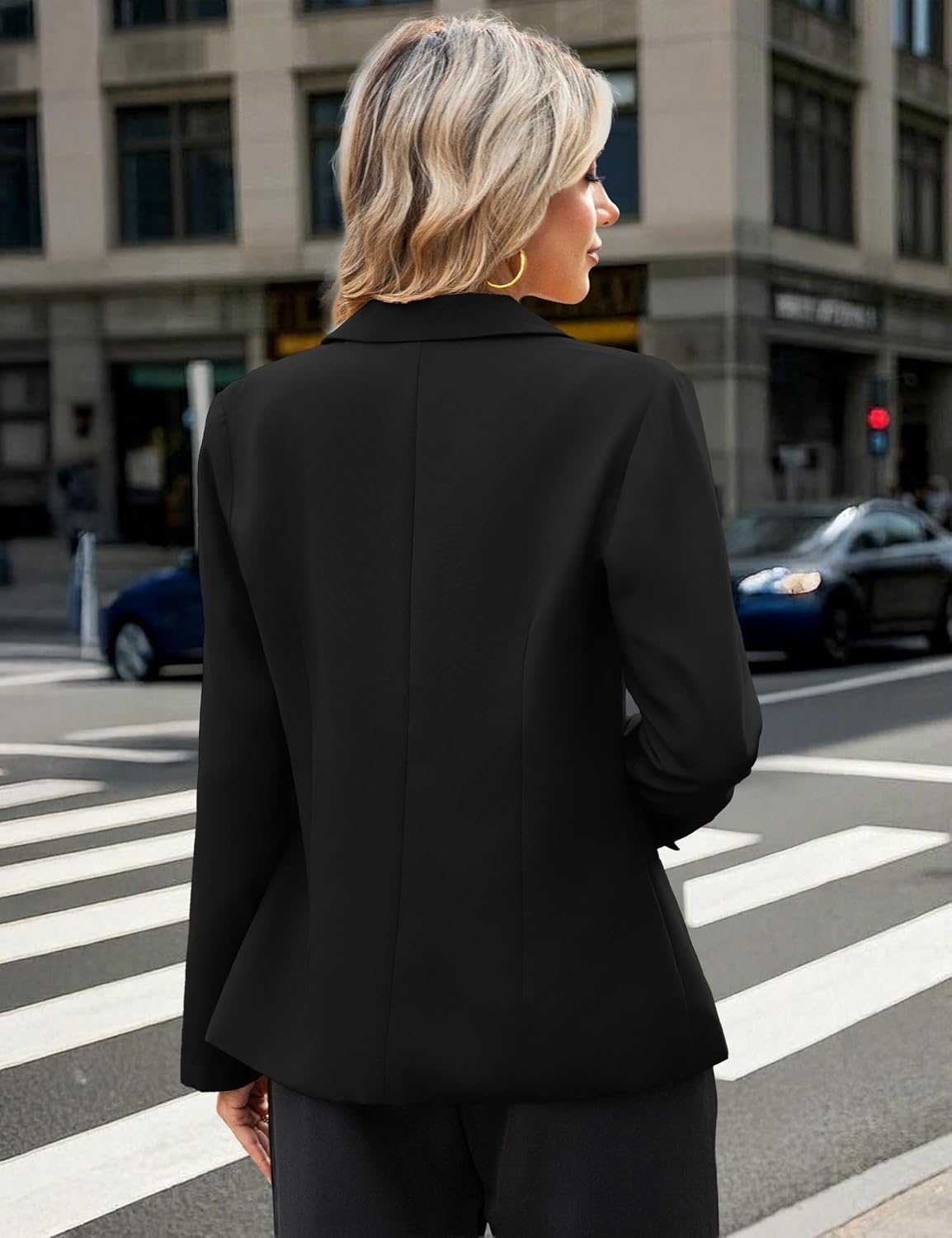 Women's Long Sleeve Blazer - 图片 4