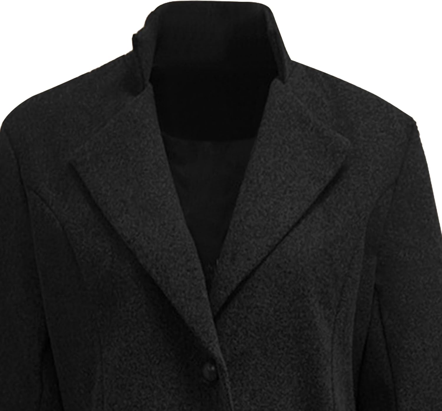 Wool Blend Notched Lapel Overcoat - Image 6