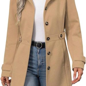 Wool Blend Pea Coat